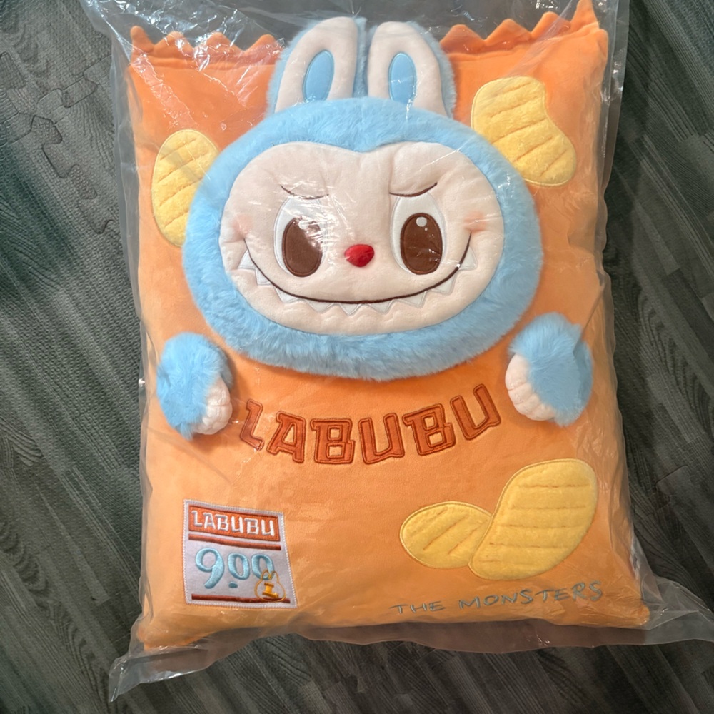 Pop Mart Wacky Market Chips Labubu pillow